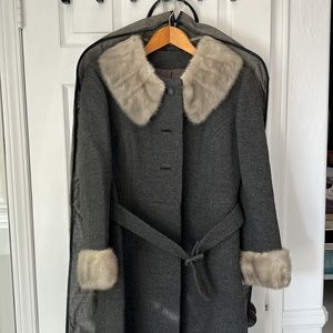 Vintage Betty Rose Hippie wool coat with original dust bag